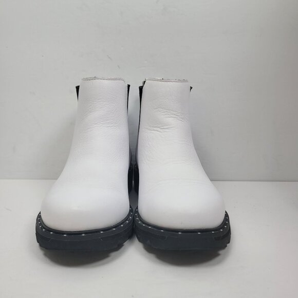 Sorel Women's Lennox White Leather Chelsea Ankle Boot US Size 6 - Picture 3 of 10